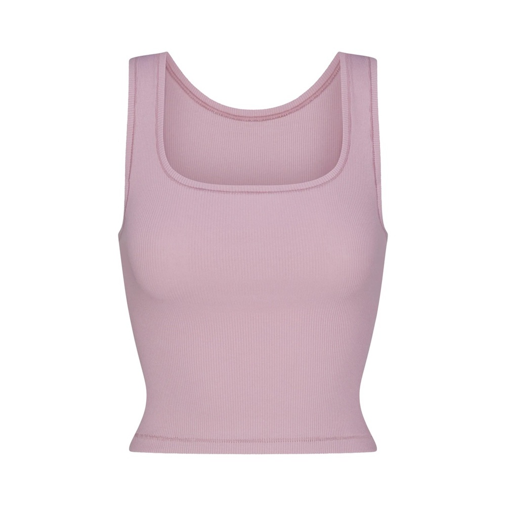 SKIMS Cotton Rib Tank | Limited Edition Color | Dusk | M